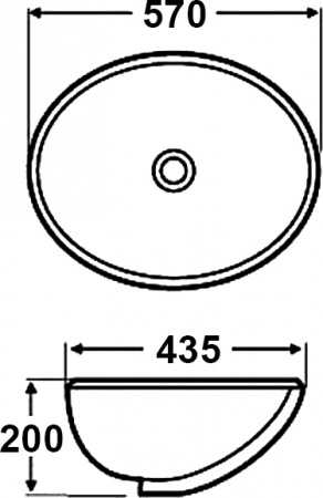 Раковина MELANA MLN-540