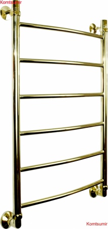 Полотенцесушитель водяной Двин R 80/50 1"-1/2" золотой хром