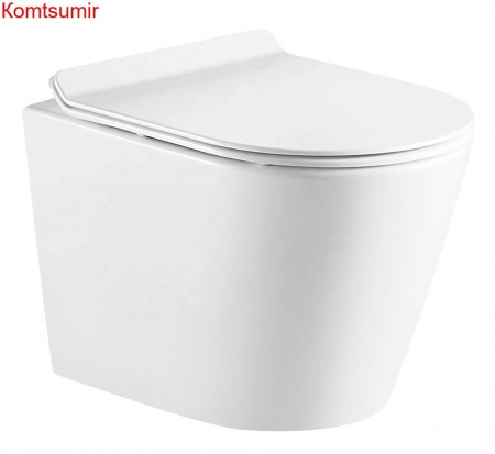 Унитаз подвесной AZARIO FONTI 535x365x310 безободковый в комплекте с сиденьем микролифт, белый (AZ-402W) Унитаз подвесной AZARIO FONTI 535x365x310 безободковый в комплекте с сиденьем микролифт, белый (AZ-402W)