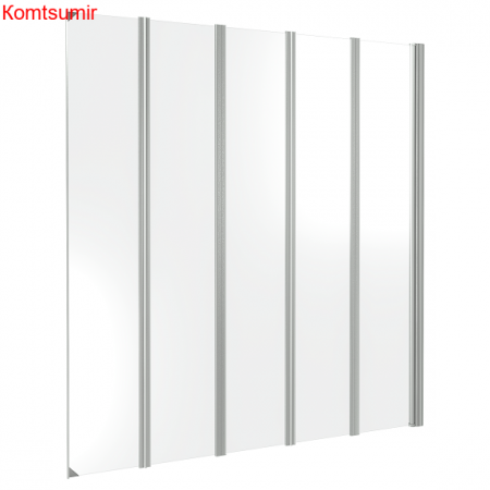 Шторка на ванну жёст. 120х140 Good Door GR5-120-C-CH Screen ПД00082 гармошкой Шторка на ванну жёст. 120х140 Good Door GR5-120-C-CH Screen ПД00082 гармошкой