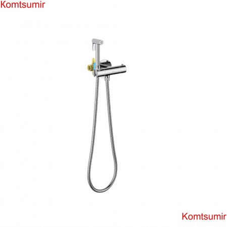 Комплект для гигиенического душа термостатический встроенный (смеситель + гигиеническая лейка + шланг) AQUATEK AQ1027CR ОБЕРОН