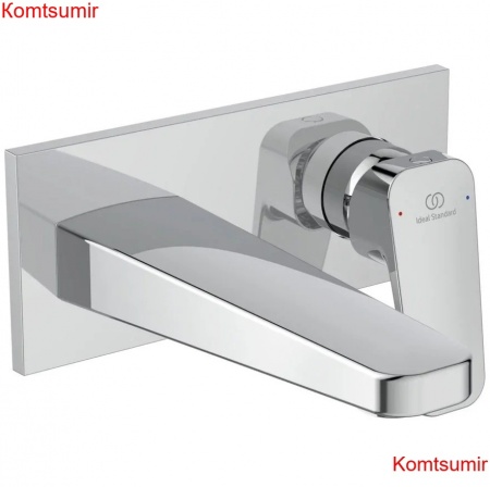 Смеситель для раковины CERAPLAN, настенный для монтажа со встраиваемым комплектом A1313NU, хром (BD244AA)