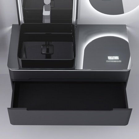 Тумба Shine 100 с Медиа Модулем подвесная антрацит