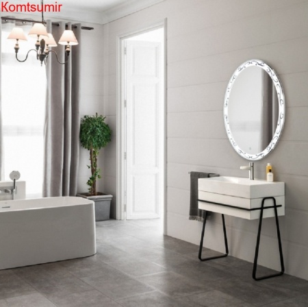 Зеркало Azario Нанси 570*770, LED-подсветка, сенсорный выключатель