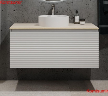 Тумба Cossety 100 подвесная Белый/Дуб Мавелла голд