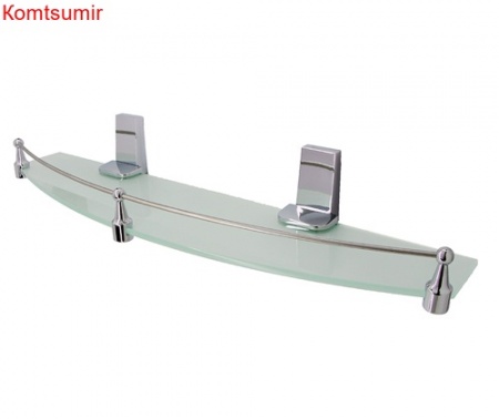 WasserKRAFT Lopau K-6044 Полка стеклянная с бортиком