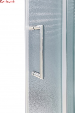 Душевое ограждение SANTREK AQUA Lea- DF-1700-G-Chrome 1700*1850 Прямое стекло Грейп 5мм, профиль Хром