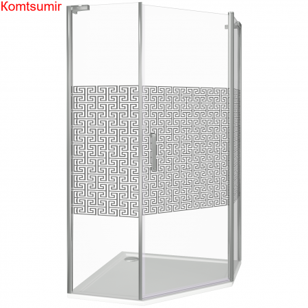 Душевой уголок поддон отдельно 90х90 угловой (пятиугольный) Good Door Fantasy PNT-90-F-CH ФА00002