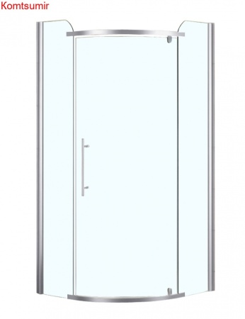Душевое ограждение Azario EDMONTON 1000*1000*2000, БЕЗ ПОДДОНА, распаш дверь, 8 мм