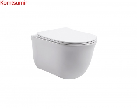 Унитаз подвесной безободковый AQUATEK КЛАССИК AQ1111-00 525*365*340 мм, горизонтальный выпуск, тонкое сиденье с механизмом плавного закрывания, крепеж Унитаз подвесной безободковый AQUATEK КЛАССИК AQ1111-00 525*365*340 мм, горизонтальный выпуск, тонкое сиденье с механизмом плавного закрывания, крепеж