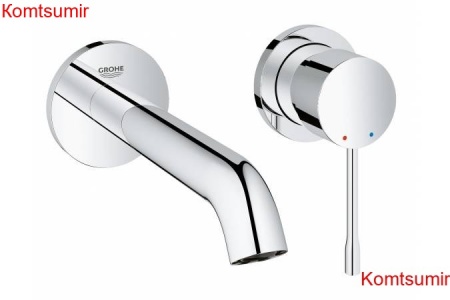 Смеситель для раковины GROHE Essence+ на 2 отверстия, внешняя часть, хром (19408001)