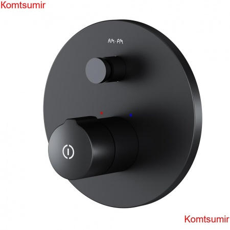 AM.PM F85A45722 X-Joy TouchReel смеситель д/ванны/душа, монтируемый в стену, чёрный, шт.