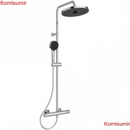 Душевая система Ideal Standard Ceratherm T25+ термостатическая, верхний душ, хром (A7210AA)