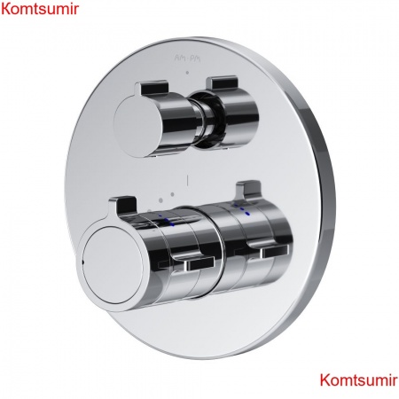 AM.PM F85A95600 X-Joy Смеситель встроенный с ТМС на 3 потребителя, хром