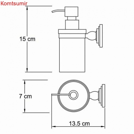 WasserKRAFT Isar K-7399 Дозатор для жидкого мыла