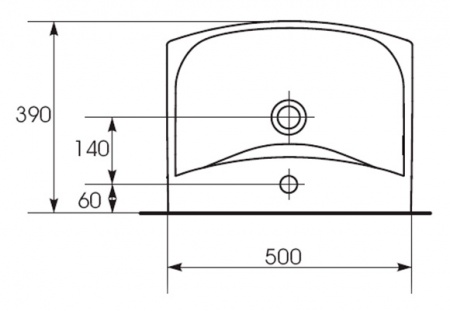Раковина Cersanit Carina 50