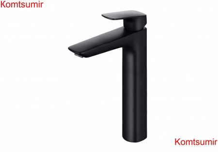 Смеситель для раковины 227 без донного клапана AQUATEK, матовый черный AQ1004MB ВЕГА