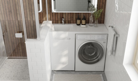 Тумба под стиральную машину Forte 110, напольная левая