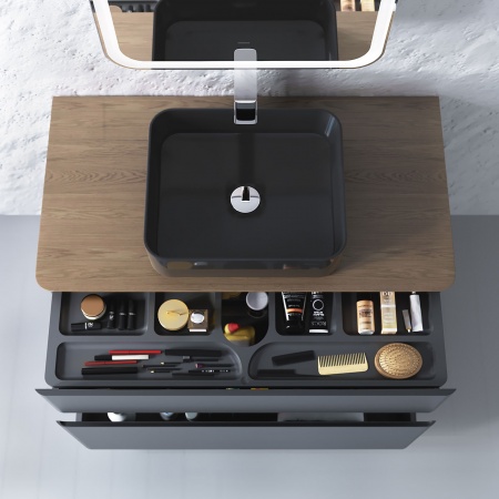 Тумба Morelle 100 напольная Антрацит/Трюфель