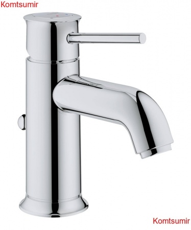 Смеситель для раковины со сливным гарнитуром BauClassic, хром 23161000