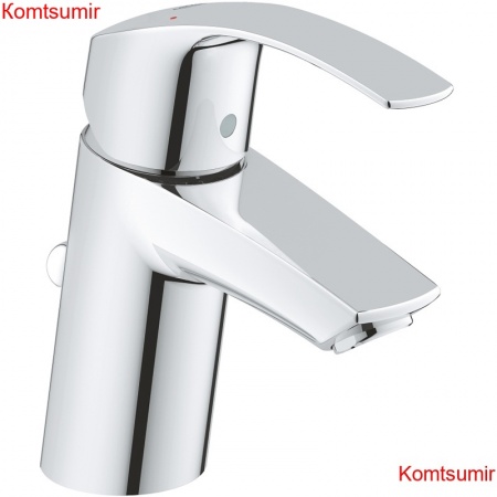 Смеситель для раковиныс донным клапаном Grohe Eurosmart Хром (33265002)