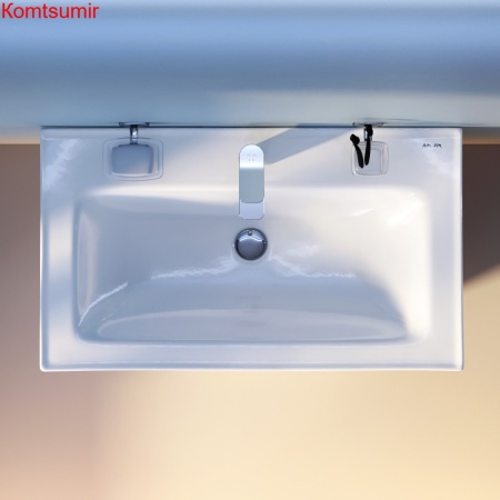 M85AWCC0802WG64 X-Joy, Раковина мебельная, керамическая, 80 см, встроенная, цвет: белый, глянец