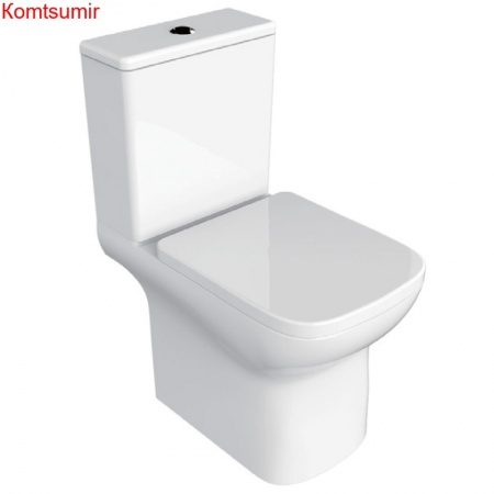 Унитаз компакт напольный Azario Alba 620х405х805 безободковый с бачком и сиденьем микролифт (AZ-8323)