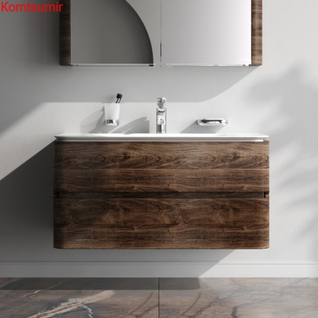 M30FHX1002NF Sensation, База под раковину, подвесная, 100 см, ящики, орех, текстурированная, шт