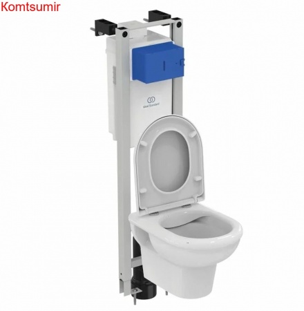 Комплект инсталляции Ideal Standard Exacto с крышкой-сиденьем микролифт (X022601) Комплект инсталляции Ideal Standard Exacto с крышкой-сиденьем микролифт (X022601)