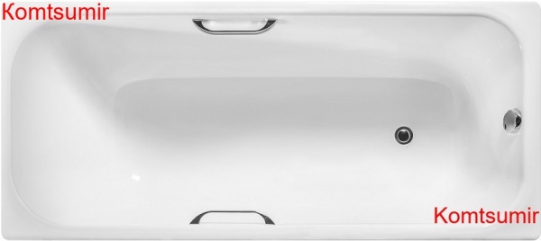 Ванна чугунная Wotte Start УР 1700х700х458 c отверстиями для ручек