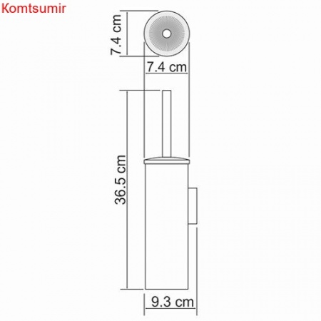 WasserKRAFT K-1057 Щетка для унитаза подвесная