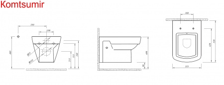 BASICS унитаз подвесной с сидением микролифт BASICS унитаз подвесной с сидением микролифт