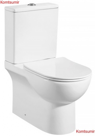 Унитаз-компакт напольный AZARIO Ambra 645x370x815 безободковый, в комплекте сиденьем микролифт (AZ-848G) Унитаз-компакт напольный AZARIO Ambra 645x370x815 безободковый, в комплекте сиденьем микролифт (AZ-848G)