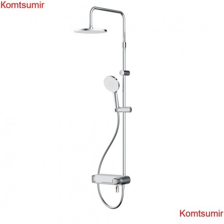 AM.PM F0785A700 X-Joy, душ.система: см-ль-полка д/ванны/душа, душ.штанга, верхн. душ 220мм, ручн.душ, хром AM.PM F0785A700 X-Joy, душ.система: см-ль-полка д/ванны/душа, душ.штанга, верхн. душ 220мм, ручн.душ, хром