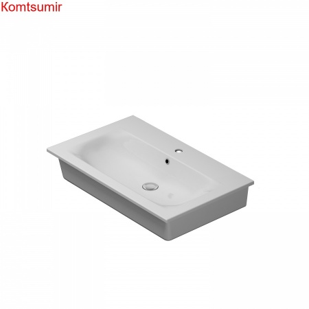 M70AWCC0802WG Spirit V2.0, Раковина мебельная, керамическая, 80 см, встроенная, цвет: белый, глянец