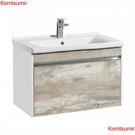Тумба под раковину AQUATON Капри 80 подвесная, бетон пайн (1A230201KPDA0)