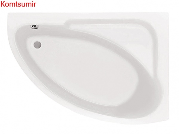 Ванна акриловая Santek Гоа асимметричная 150х100 правосторонняя белая