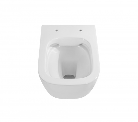 Унитаз подвесной безободковый AQUATEK ДИВА AQ2012-00 510*350*360 мм, горизонтальный выпуск, тонкое сиденье с механизмом плавного закрывания, крепеж