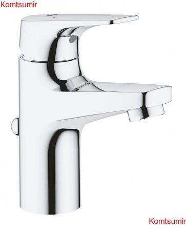 Смеситель для раковины GROHE BauFlow с донным клапаном, S-Size, хром (23751000)