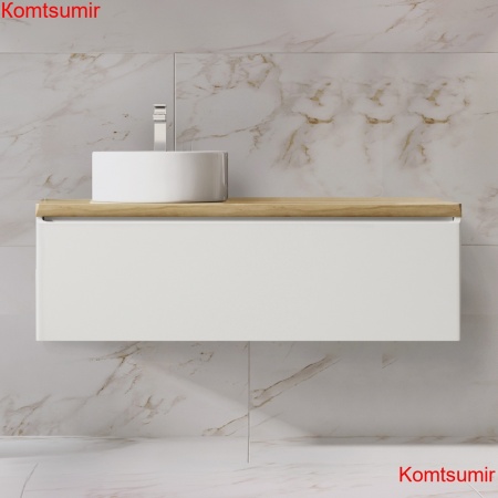 Тумба Solis new 120 подвесная Белая