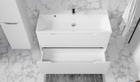 Тумба Wector 100 подвесная белая