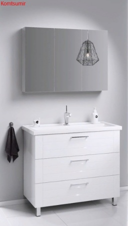 Тумба с раковиной Aqwella Manchester 100 напольная