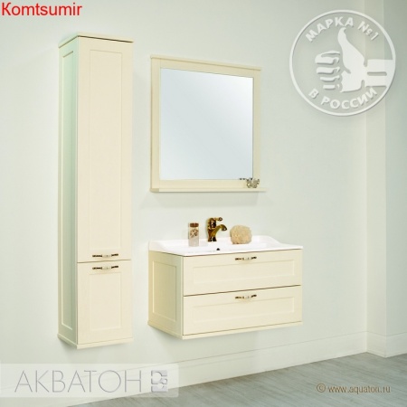 Зеркало AQUATON Леон 80 Дуб бежевый (1A186402LBPR0)