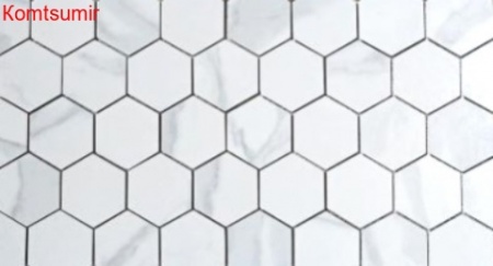 Мозаика Caramelle Mosaic Calacatta гексагон