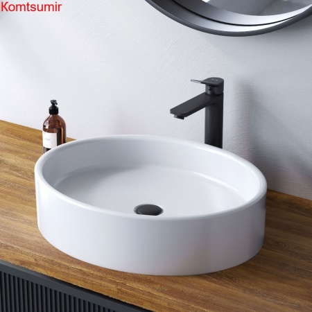 M8FWCC20550WG Func Раковина накладная, овал , 55 см, цвет белый глянец