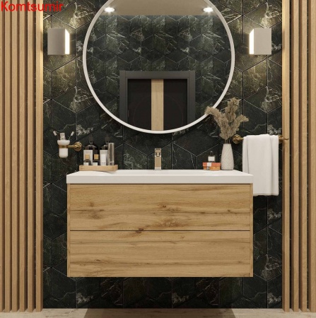 Тумба Djena Амелия 70 подвесная 2 ящика Дерево