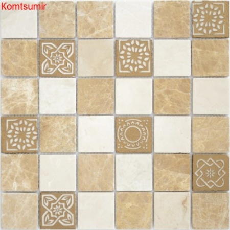 Мозаика Caramelle Mosaic Pietra Mix 1 MAT 48x48x8