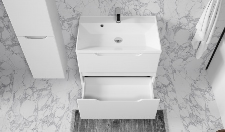 Тумба Wector 70 подвесная белая