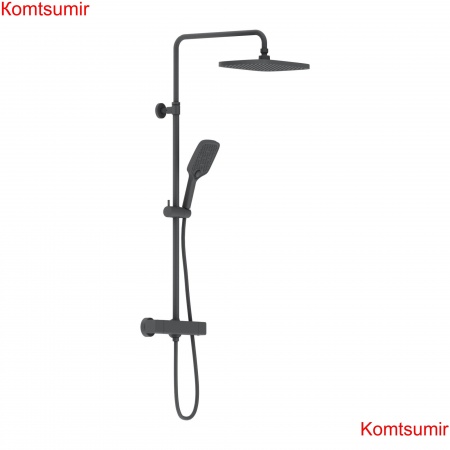 Damixa 953800300 Gala душевая система с душевым ТМС смесителем, чёрный