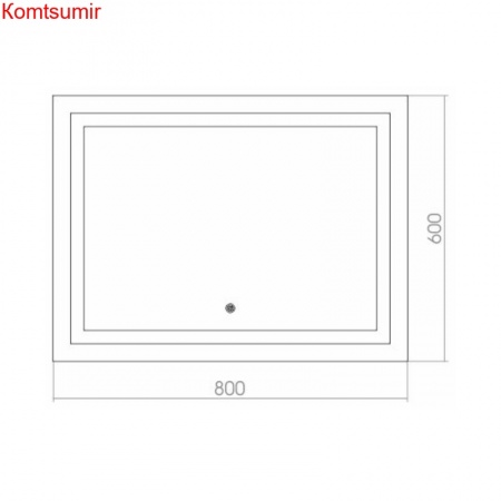 Зеркало AZARIO Ливия 800*600, LED-подсветка, сенсорный выключатель Зеркало AZARIO Ливия 800*600, LED-подсветка, сенсорный выключатель